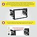 Scosche FD1426B Double DIN Radio Install Dash Kit Compatible with Select 2004-09 Ford, Lincoln and Mercury Vehicles - Aftermarket Car Stereo Installation Kit - See Fit Guide in Images for Vehicles