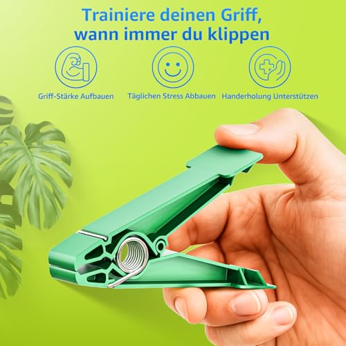 FitBeast Finger-Pinch-Trainings-Set mit 5 abgestuften Widerstandsstufen, Handtrainer, Fingerstärker, Griff-Trainingsgerät für Stärkung