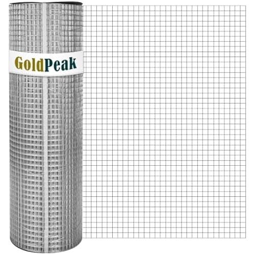 GoldPeak Hardware Cloth 1/2 inch Chicken Wire Fencing 72 x 100 Ft 19 Gauge