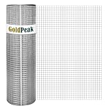 GoldPeak Hardware Cloth 1/4" 48" x 50' calibre 23 – Rollo de malla de alambre de pollo soldado para valla de alambre de malla de alambre de jardín