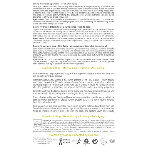 Gratiae Organics Lifting Moisture Cream With Volcanic Stone, 1.7-Ounce #TOP4