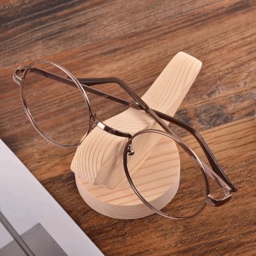 Soporte de Gafas de Madera Maciza con Acabado Artesanal para Oficina y Hogar 6