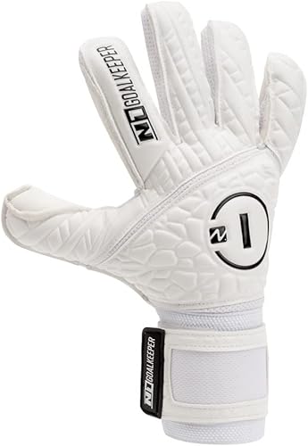 Miniatura 4 de N1 Goalkeeper gloves Cronos Duo. Guantes de fútbol con corte híbrido roll-negativo y látex alemán natural Duo Grip.Guantes de portero de fútbol