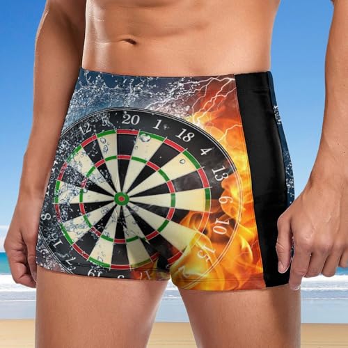 Maillot de bain imprimé flammes séchage rapide pour homme - 2
