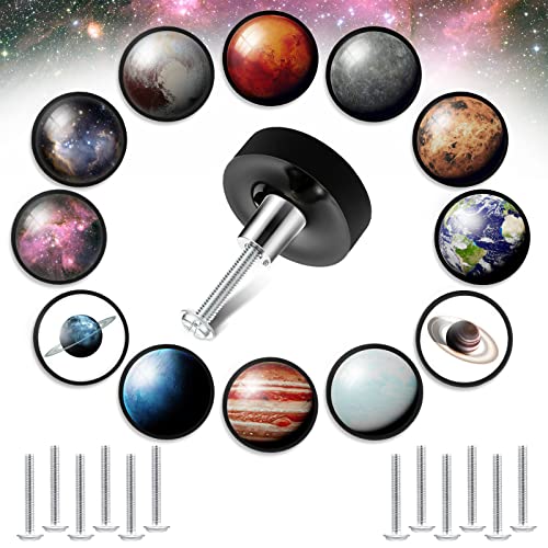 Lot de 12 boutons de commode constellation 30mm avec vis pour placard