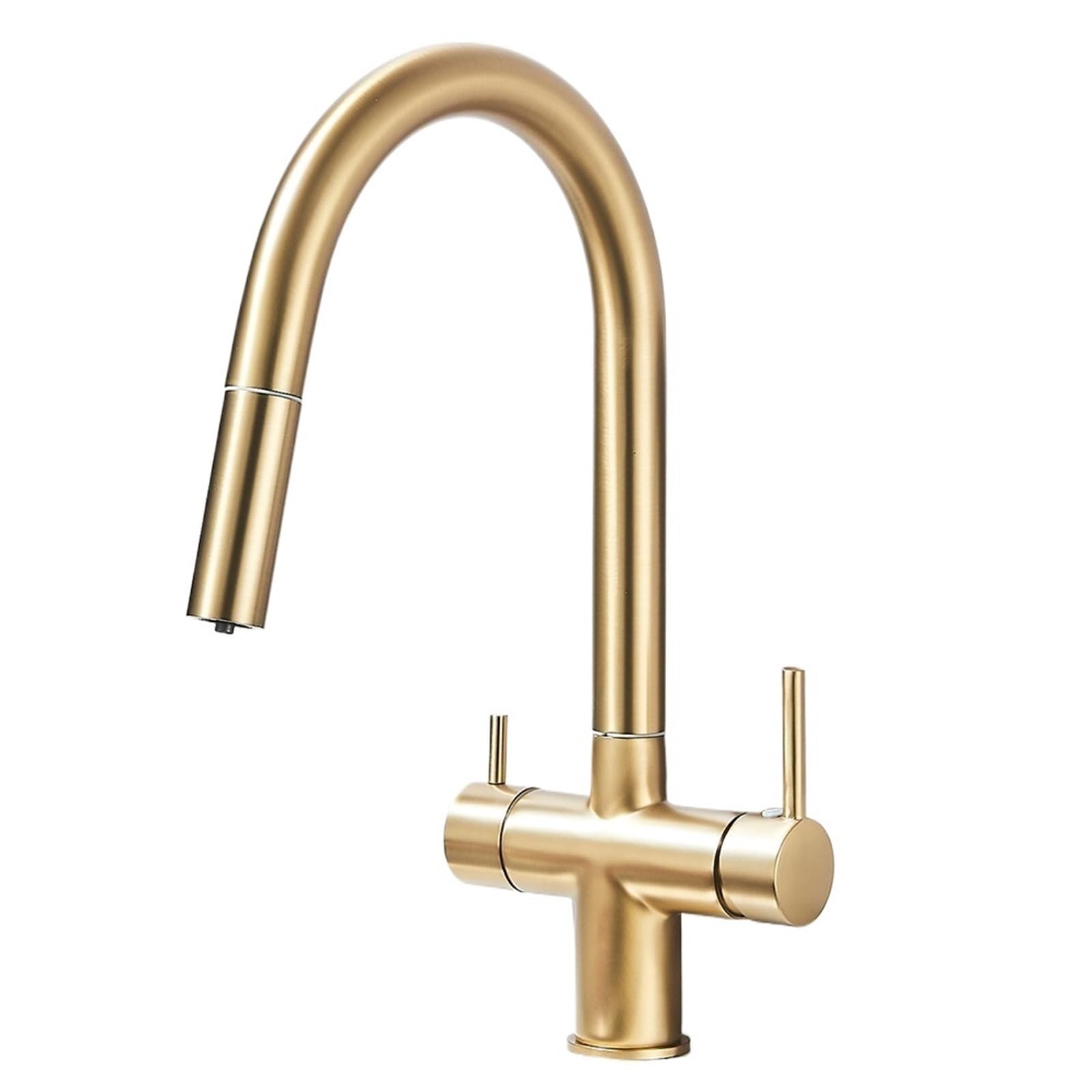 Ghhzml Color 5 Kitchen Taps Mixer Filtered Kitchen Sink Faucet With Retractable Sprayer Brass Water Filter Tap Drinking Vessel Mixer For