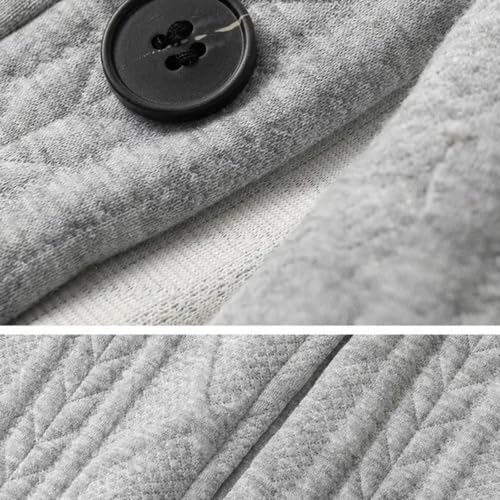 PXQIRMR Knit Sweater Cardigan Men V Neck Button Down Plus Size Cardigan - image 6