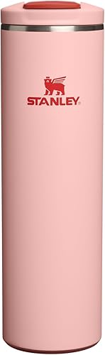 STANLEY Transit FlipTop Mug | Leakproof Coffee Travel Cup | Vacuum Insulated Stainless Steel | Stays Hot or Cold for Hours | BPA-Free | 20 oz | Peach Rose