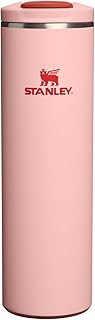 STANLEY Transit FlipTop Mug | Leakproof Coffee Travel Cup | Vacuum Insulated Stainless Steel | Stays Hot or Cold for Hours | BPA-Free | 20 oz | Peach Rose