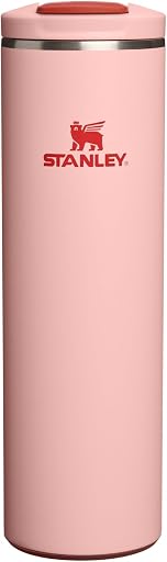 STANLEY Transit FlipTop Mug | Leakproof Coffee Travel Cup | Vacuum Insulated Stainless Steel | Stays Hot or Cold for Hours | BPA-Free | 20 oz | Peach Rose