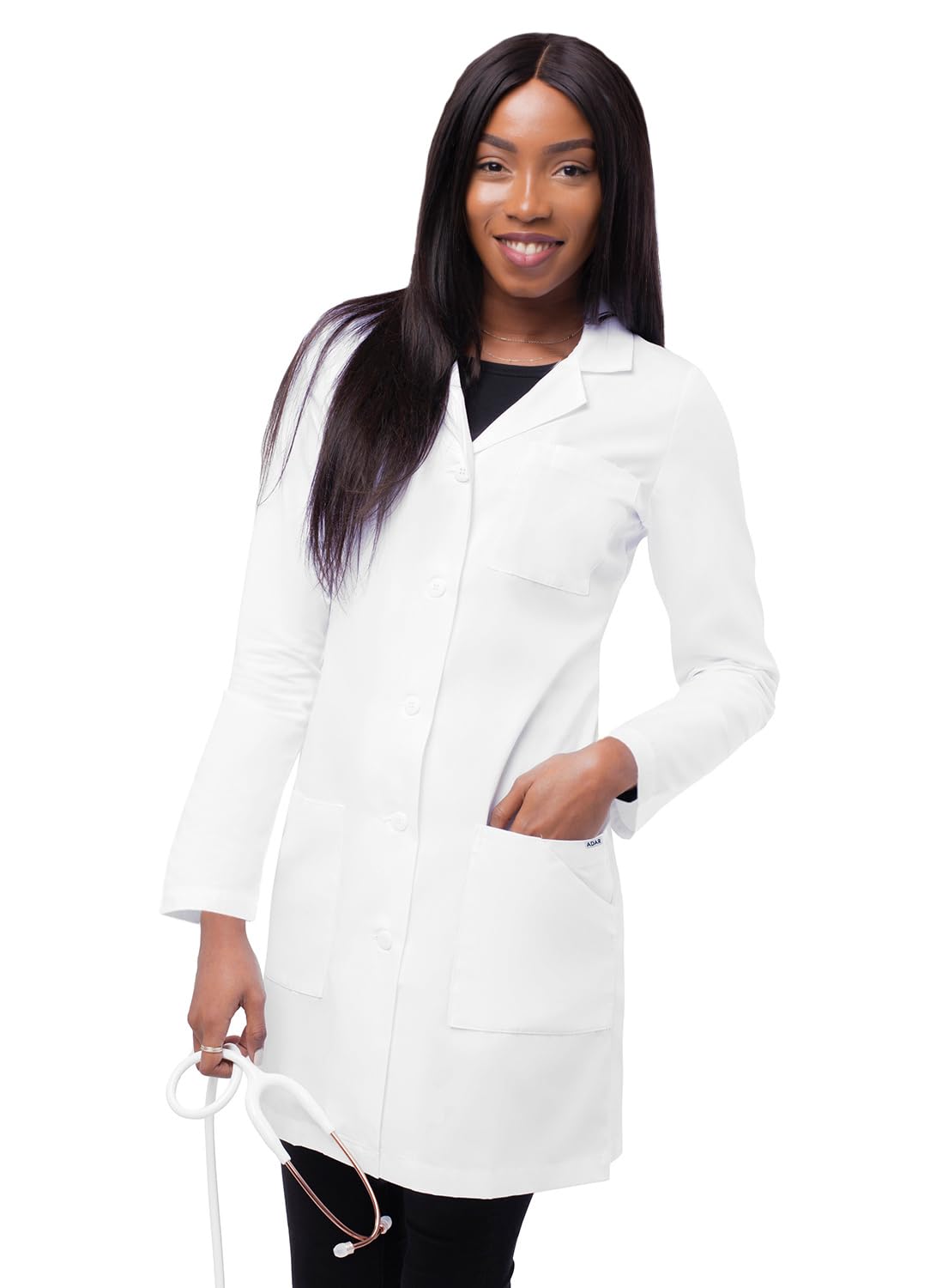 Adar Bata de laboratorio para mujer - Bata de laboratorio de corte delgado