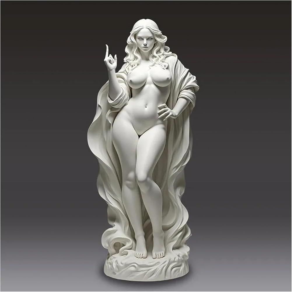 Style1 Middle Finger Witch Statue Witch Figurine Office Bookcase Living Room Home Decor