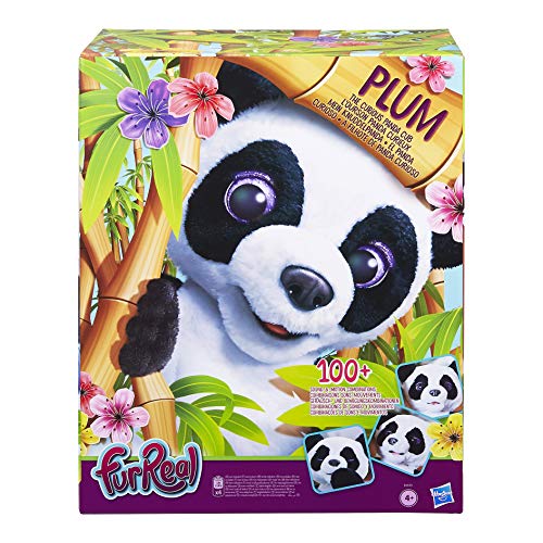 Figura Plum, a Filhote de Panda Curiosa - Hasbro, Furreal, Preto/Branco