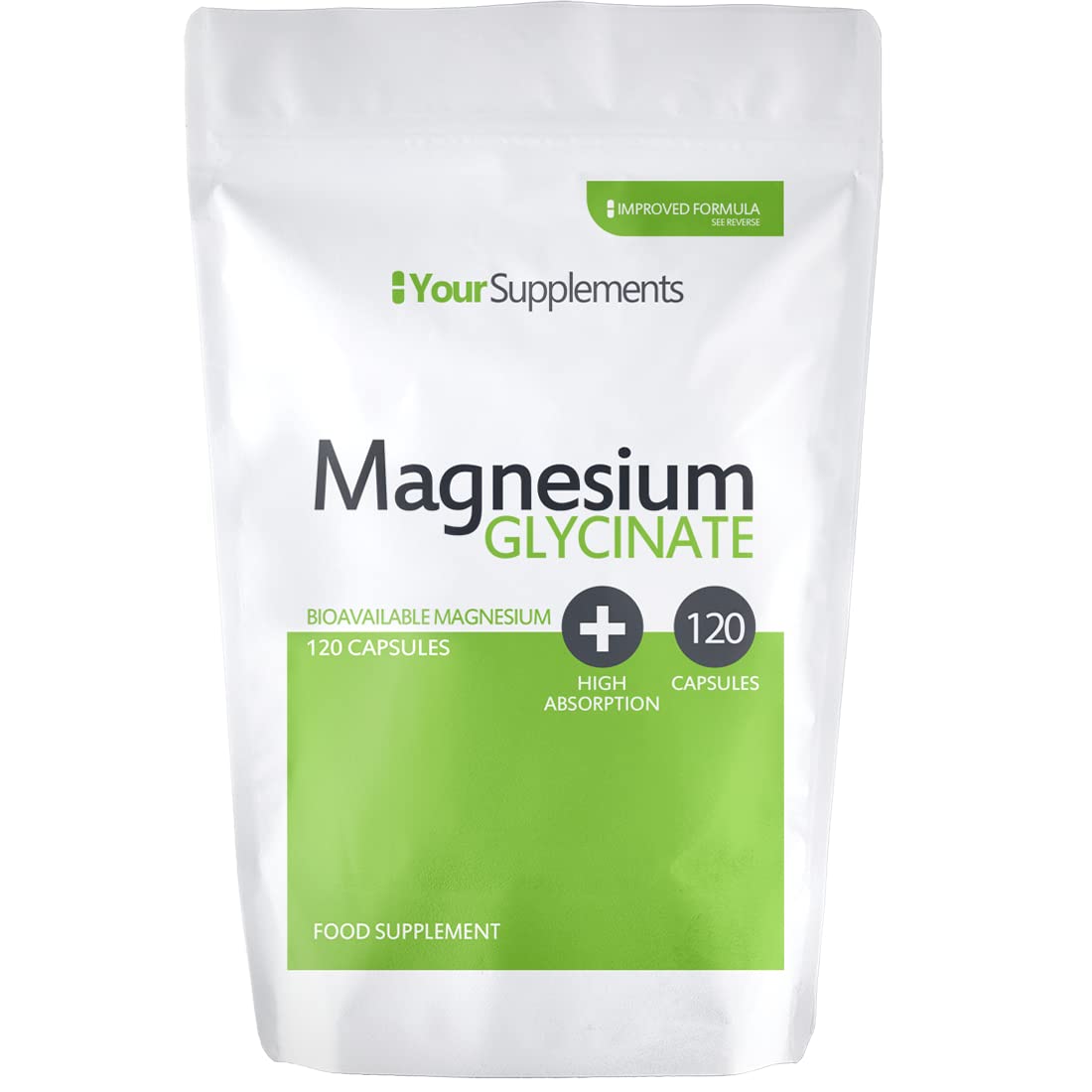 Buy Your Supplements Magnesium Glycinate Pack of 120 s Vegan & Vegetarian Friendly