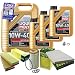 Produktbild EISENFELS Filter Set Inspektionspaket erstellt mit 8 L Motoröl Liqui Moly 10W-40 Leichtlauf, MANN-FILTER Ölfilter, Luftfilter, Innenraumfilter, Verschlussschraube