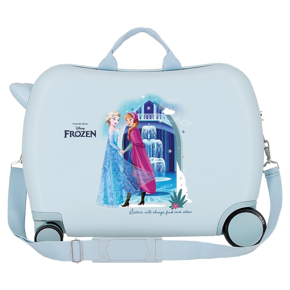 Joumma Disney Frozen Ice Dreams Walizka dziecięca Jasnoniebieska 50 x 38 x 20 cm Twardy ABS Zamek szyfrowy z boku 34 L 2,1 kg 2 kółka Bagaż podręczny