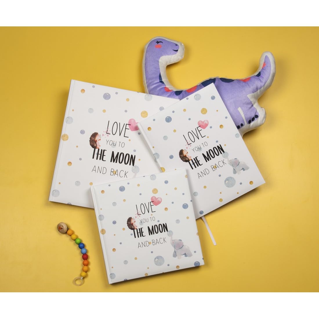 Hama Album dla niemowląt "To The Moon" (album fotograficzny dla niemowląt z 60 stronami dla dziewcząt i chłopców, fotoksiążka dla dzieci na ok. 300 zdjęć, album fotograficzny do samodzielnego