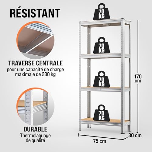 Étagère de rangement garage et atelier pour optimiser l'espace de stockage - 3