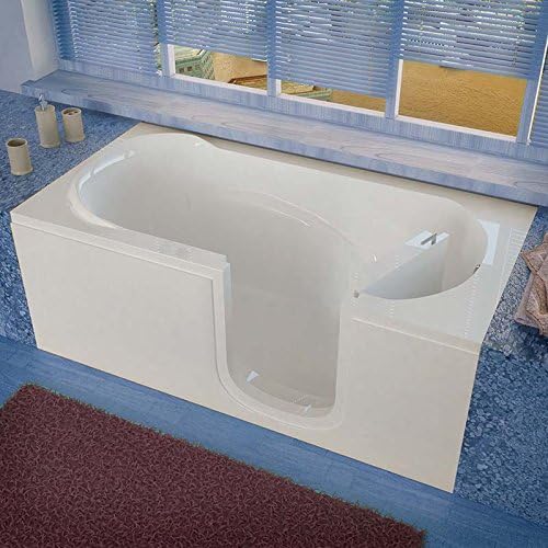 Venzi 30x60 Right Drain White Soaking Step In Walk In Bathtub By Meditub