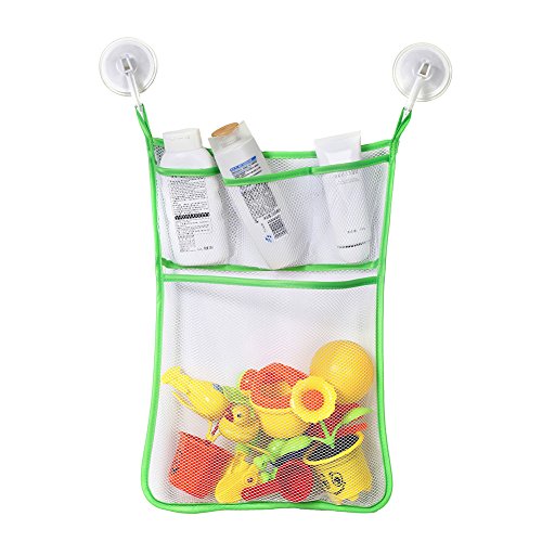 angel3292 Bathroom Baby Bath Time Toy Mesh Organizer Holder Hanging Storage Pouch Bag