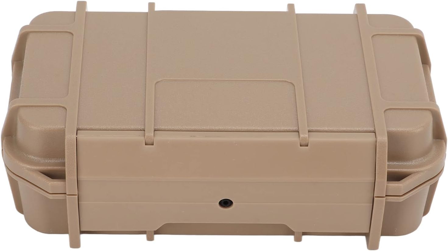 VGEBY Hard Carry Tool Case Safety Instrument Tool Box ABS Plastic Storage Toolbox for Outdoor Camping (Double Layer Box, mud Color)