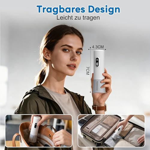 Reise Vakuumbeutel für Kleidung mit Kabellose Elektrischer -60000Pa Pumpe, 15 Stück Vacuum Storage Bags in 3 Kombigröße(40 * 50/40 * 60/50 * 60CM), Sparen 80% Platz für Reisegepäck und Lagerung