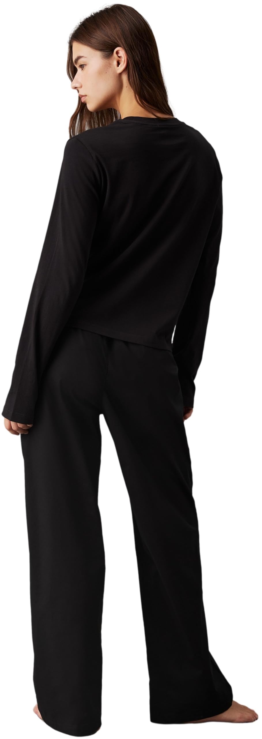 Calvin Klein T-Shirt Manches Longues Femme Longsleeve Classic Coton