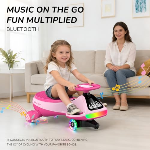 Image of Umatoll 12V Electric Wiggle Car for Kids, Birthday Gifts Toy for Age 3+