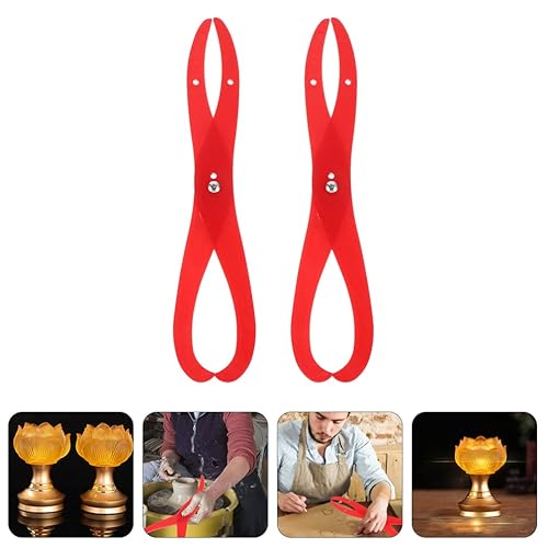 Miniatura 8 de Healifty 2 pinzas de patas dobladas, herramienta de medición de escultura de arcilla de plástico, suministros de arte, herramientas de medición de
