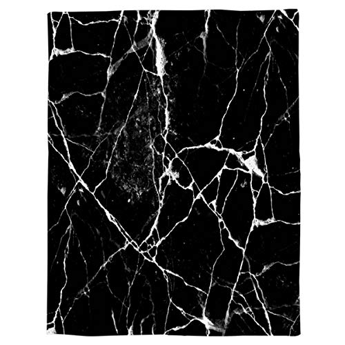 Herbed Fleece Throw Tv Blanket For Couch Sofa Black Watercolor Marbled Super Soft Cozy Warm Blanket All Season Living Room/Bedroom Warm Blanket 40×50Inch #TOP4