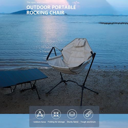 Tabouret à bascule portable compact pour terrasse et plage de sable - 8