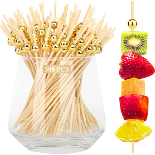 [300PCS] Cocktail Picks, Fancy Toothpicks for Appetizers Drinks Food Fruit,