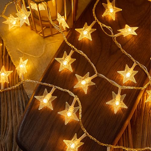 Kaleora LED Sternenlichterkette, 3M 20 LED Warmweiße Sterne...