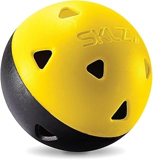 SKLZ Limited-Flight Practice Impact Golf Balls, 12 Pack,Yellow