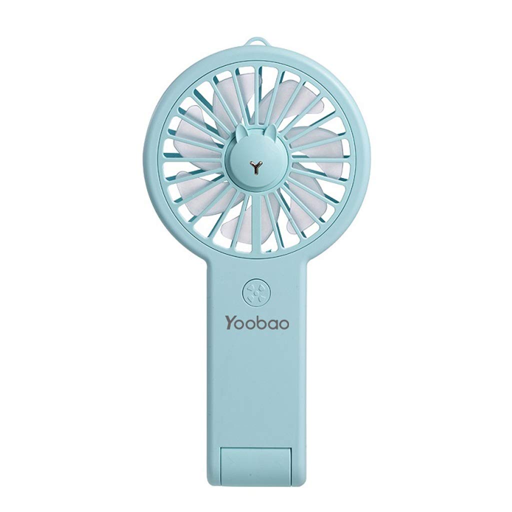 Ventilateur de poche USB RJJ bleu silencieux pour travailler sans souffrir de la chaleur