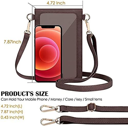 AnsTOP Small Crossbody Bags for Women, Vegan Leather Crossbody Phone Purse, Handheld & Adjustable Shoulder Strap - Image 2
