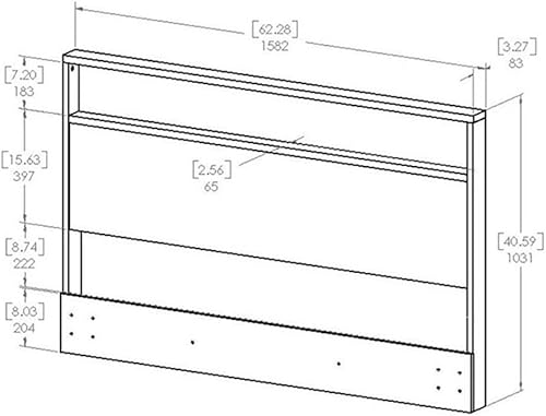 Miniatura 2 de Cabezal Holland South Shore de 5460 pulgadas, Madera, Roble gris