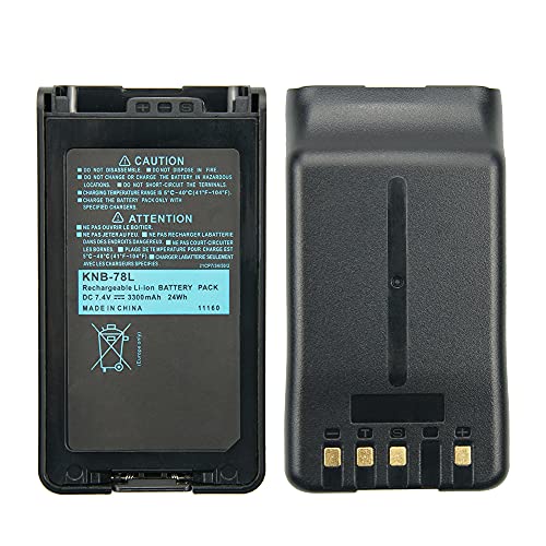Batterie pour talkie-walkies Kenwood KNB-55L accu Li-ion 7,4 V haute capacité pour TK-3160