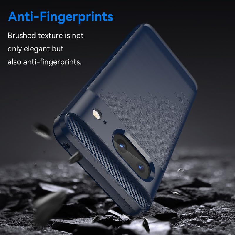 Image of Basic Case for Google Pixel 8 (Carbon Fibre Blue)