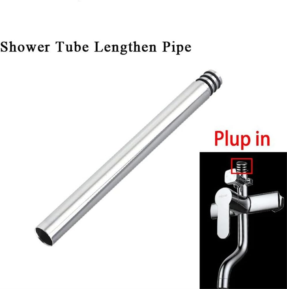 30/40Cm Copper Plating/Black Shower Extension Rod Without Thread Heightening Shower Tube Lengthen Extension Pipe