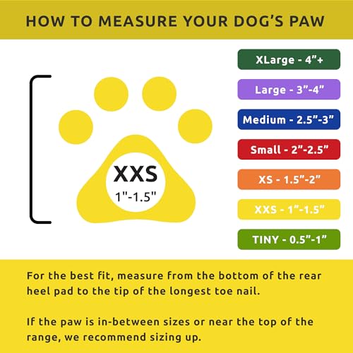 PAWZ PAWC-XXS Hundestiefel, gelb