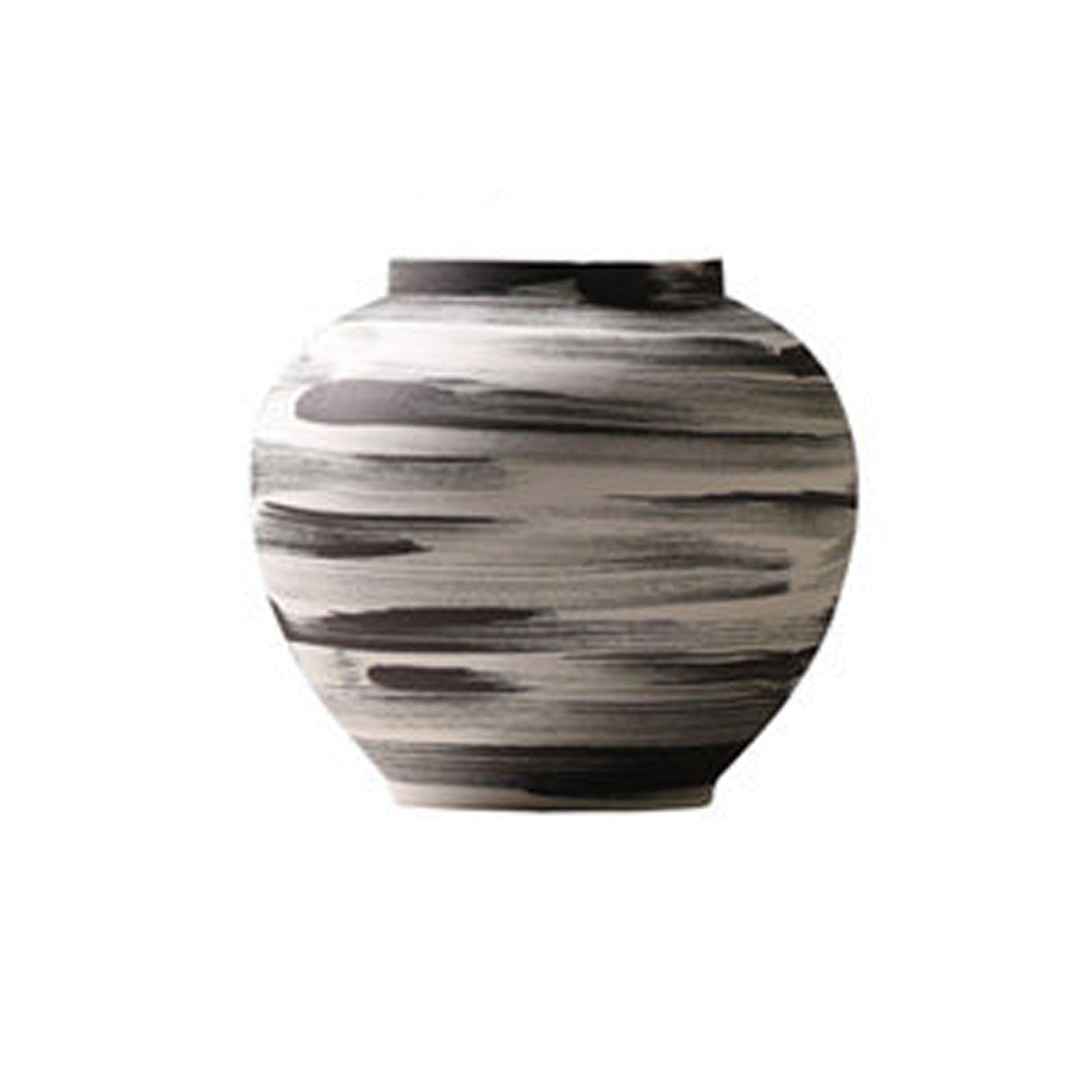 Nzzkoides J Large Art Ceramic Vase, Creative Decorative Vase, Ornament For Living Room, Bedroom, Restaurant, Hotel, Farmhouse, Villa, Irregular Shape(Size:27.5 * 27.5 * 25.3Cm,Color:j)