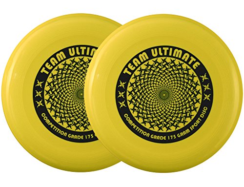 DA VINCI 2 Disc Set, Team Ultimate 175 Gram Flying Sport Disc (Lemon)