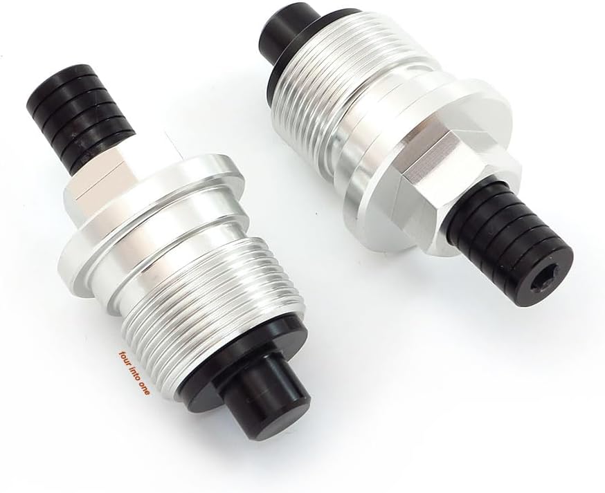 TTR400 Preload Adjuster Set - 35mm - Silver & Black