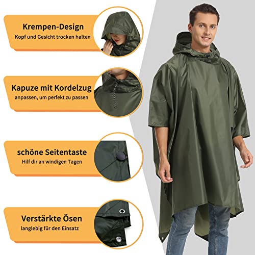 Wasserdichter Regenponcho für Fahrrad und Outdoor-Aktivitäten