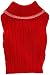 Fashion Pet Classic Medium Cable Dog Sweater, Red