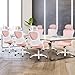 Sweetcrispy Home Office Managerial Executive Chair, High-Back Mesh with Adjustable Headrest, Flip-up Armrest Comfortable Lumbar Support, Comfy Arms for Bedroom,Study,Student