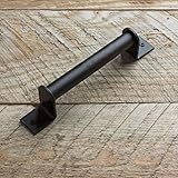 Estilo: Rural, Industrial gengxinxin Tirador de Puerta Retro Estilo Americano Tirador de Hierro Forjado Estilo Industrial/Tirador Negro