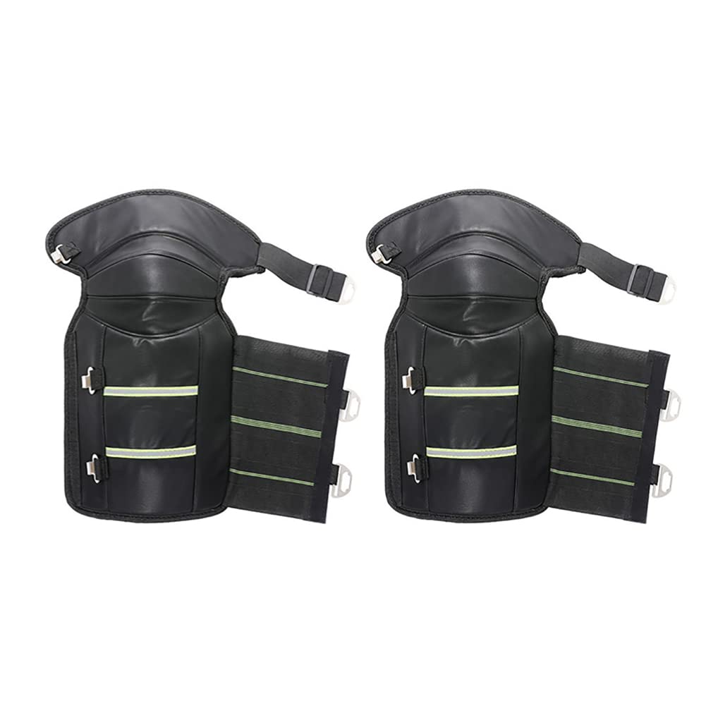 Ginocchiere Moto In Pelle Sintetica - Imbottite, Regolabili, Antivento, Per Dolore E Freddo - Foto 8