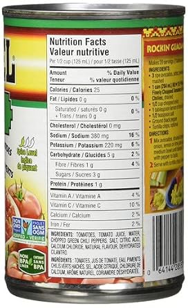 Rotel Salsa Mild Finely Chopped Tomatoes & Green Chilies 284ml/9.6oz Imported from Canada
